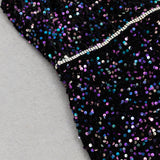 CRYSTAL-EMBELLISHED HALTER BODYCON MAXI DRESS