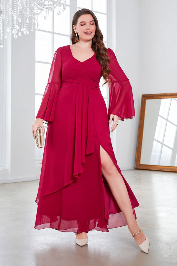 Persephone V-Neck Split Maxi Dress