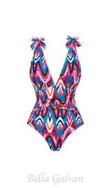 PRINTED SWIMSUIT SET