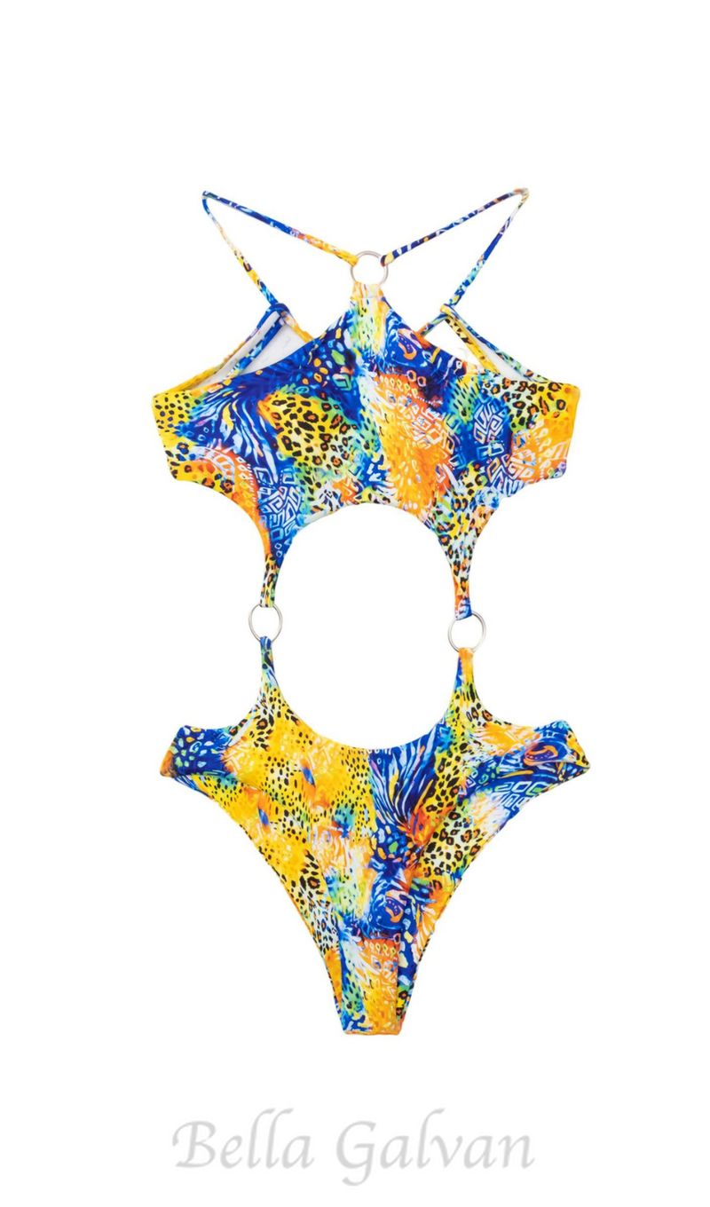 TRUETT RING CUTOUT ONE PIECE SWIMSUIT