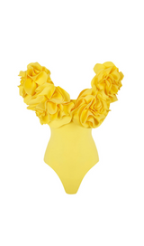 FLOWER EMBELLISHED SWIMWEAR