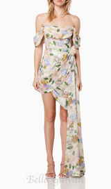 BELLADONNA FLORAL PRINT MINI DRESS