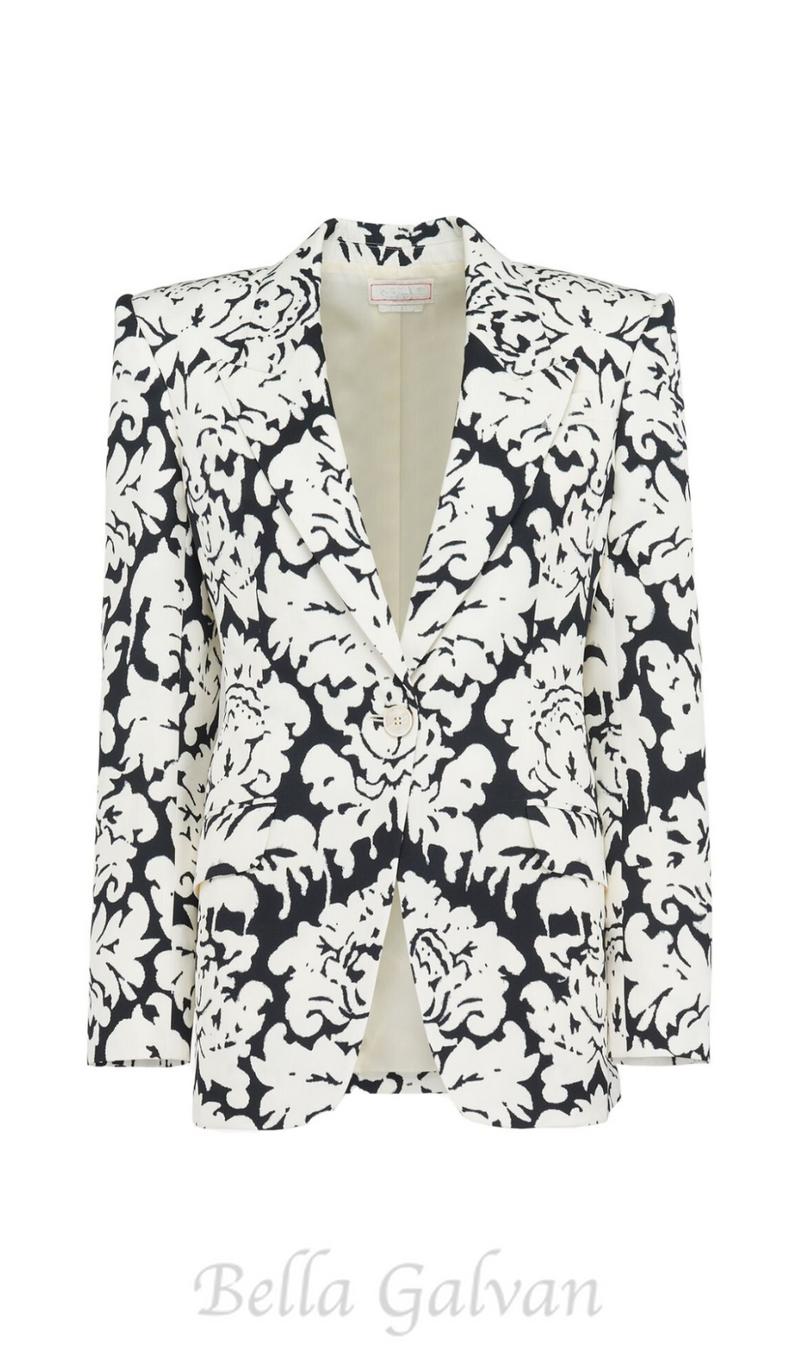 DAMASK SINGLE-BREASTED BLAZER