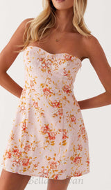 CALI STRAPLESS MINI DRESS