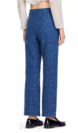 Palmira Tweed Trousers in blue