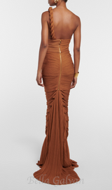 TAMMY BROWN TWISTED CUTOUT MAXI DRESS