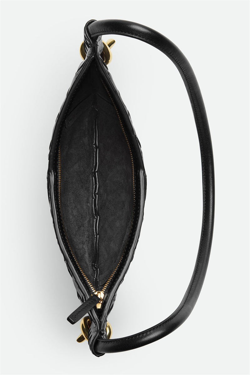 Azalea Weave Mini Shoulder Bag - Black