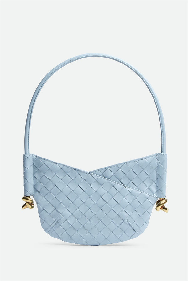 Azalea Weave Mini Shoulder Bag - Blue