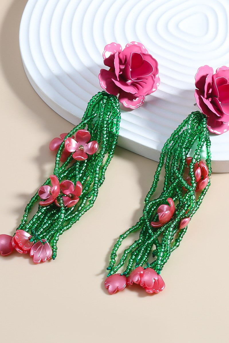 Jocelyn Floral Bead Earrings