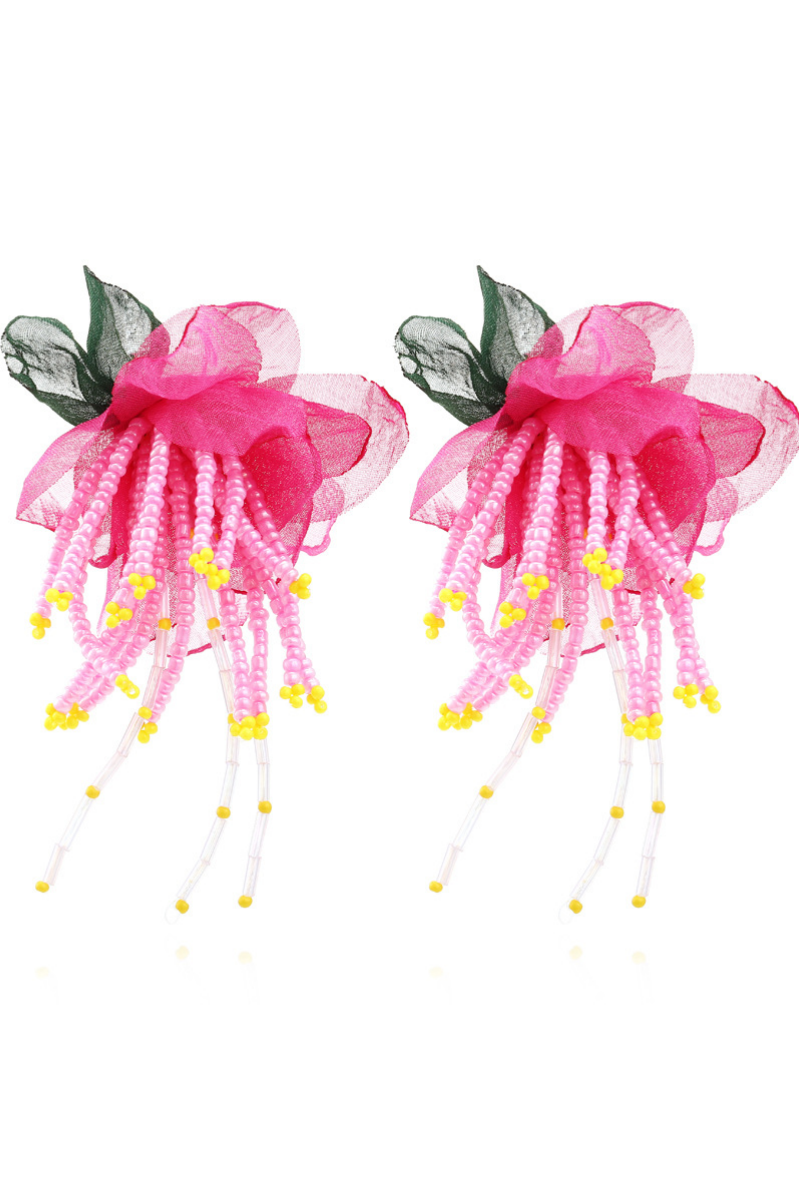 Lauren Floral Bead Earrings