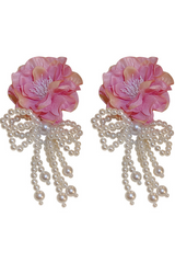 Lydia Floral Pearl Earrings