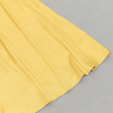 YELLOW LONG SLEEVE RUCHED SATIN MAXI DRESS