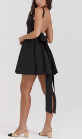 BLACK BOW MINI DRESS styleofcb 