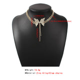 GOLD DIAMOND BUTTERFLY CHOKER