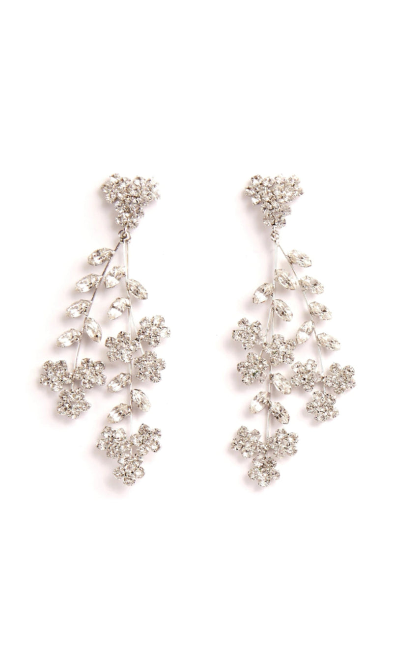 FLORAL LEAF BRIDAL EARRINGS