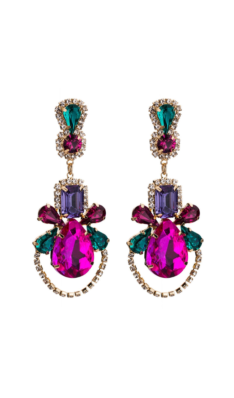 ISADOR GEM DROP EARRINGS IN COLORFUL