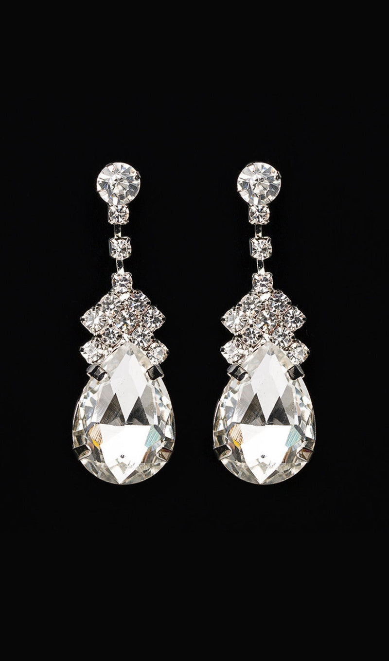 CRYSTAL DROP RHINESTONE EARRINGS