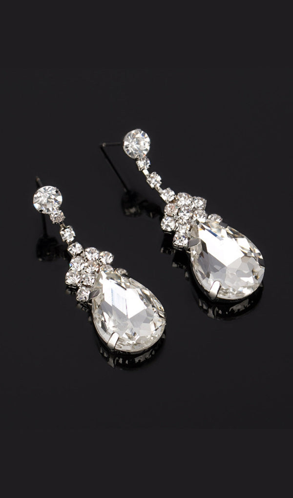 CRYSTAL DROP RHINESTONE EARRINGS