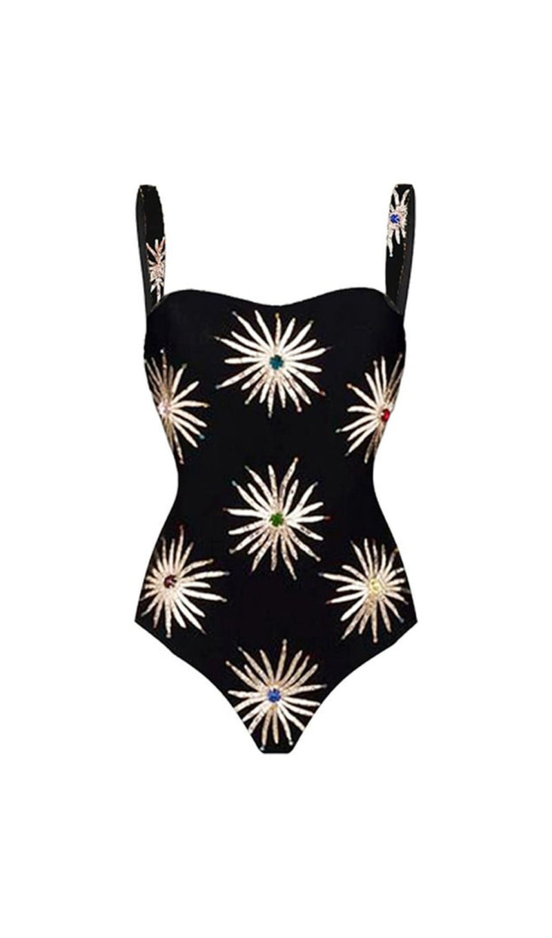 DOLLY EMBELLISHED ONE-PIECE SWIMSUIT