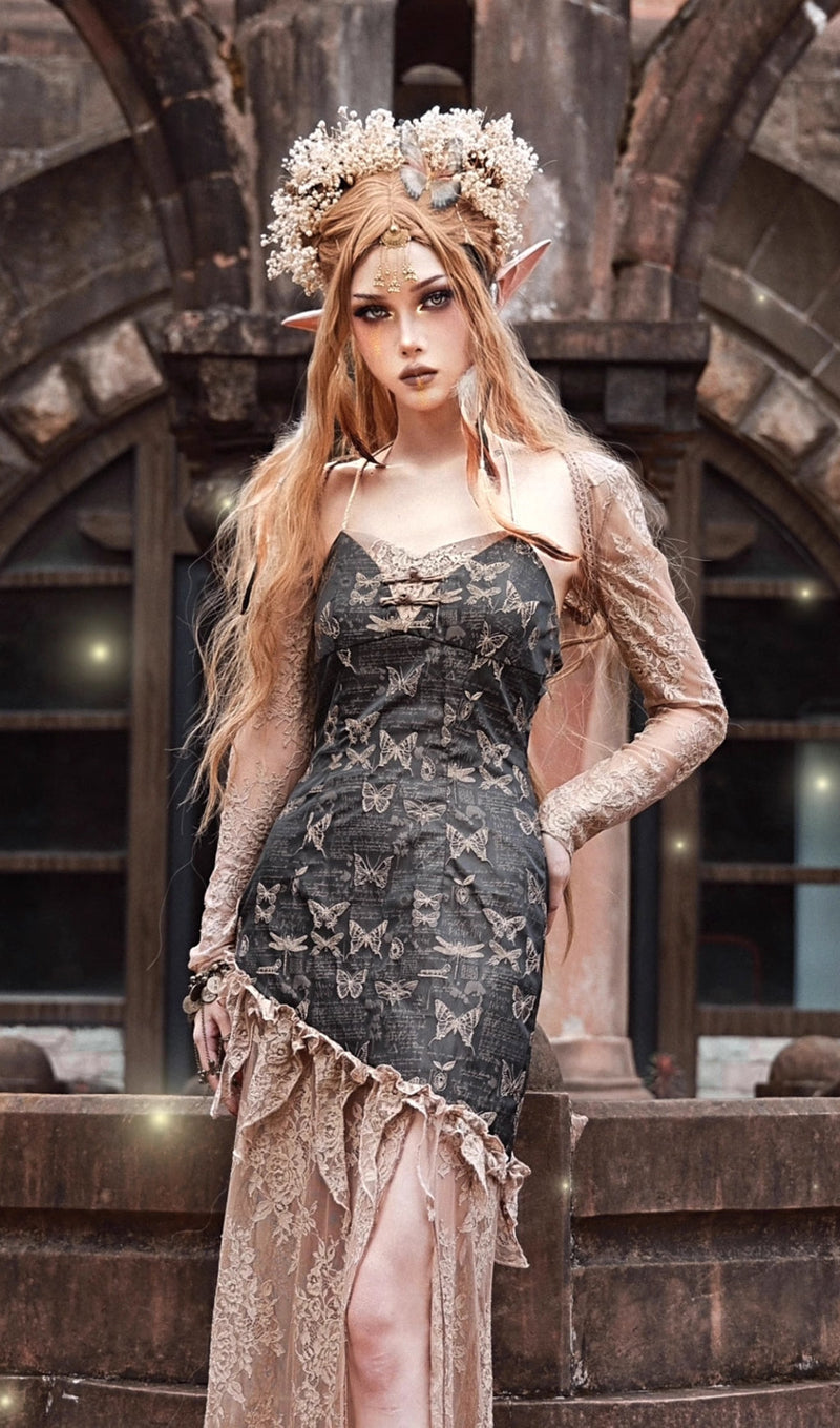 RUSSET GOTHIC LOLITA LACE BOLERO