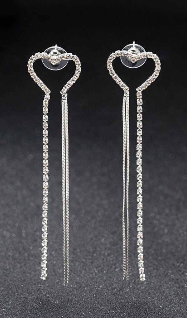 SILVER CHAIN TASSEL EARRINGS