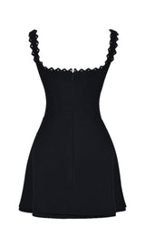 PIN TUCK MINI DRESS IN BLACK DREESES styleofcb 