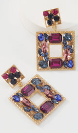 GEM DOOR KNOCKER STATEMENT EARRINGS