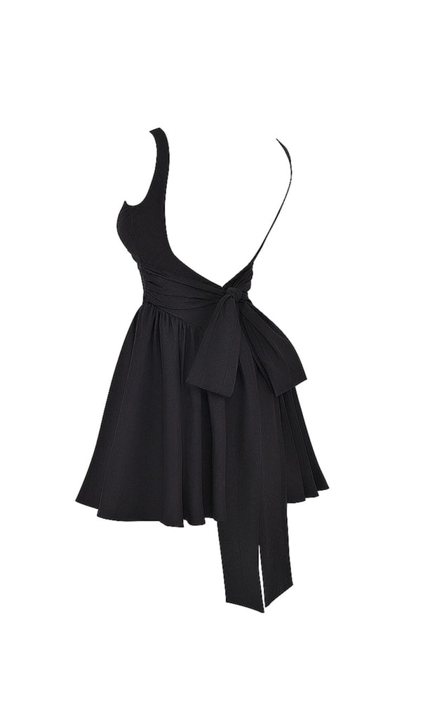 BLACK BOW MINI DRESS styleofcb 