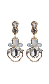 ISADOR GEM DROP EARRINGS IN WHITE