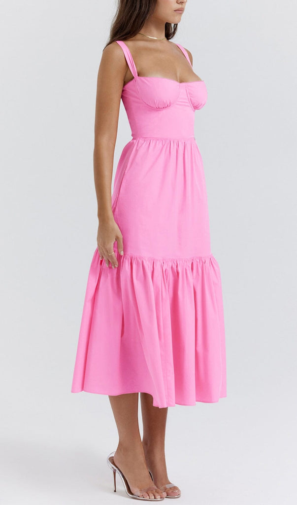 FRENCH PINK MIDI SUNDRESS styleofcb 