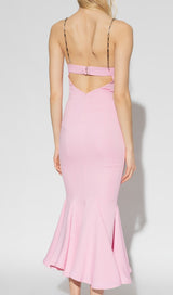 STRAPY SLIM MAXI DRESS IN PINK Dresses styleofcb 