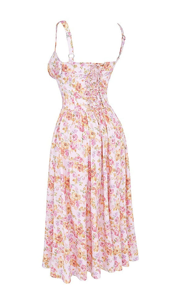 PINK PRINT MIDI SUNDRESS styleofcb 