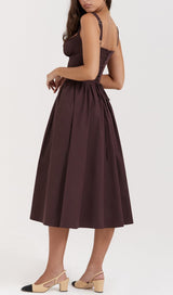 RICH BROWN MIDI SUNDRESS styleofcb 