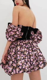 FLORAL OFF SHOULDER MINI DRESS styleofcb 