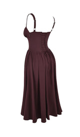 RICH BROWN MIDI SUNDRESS styleofcb 