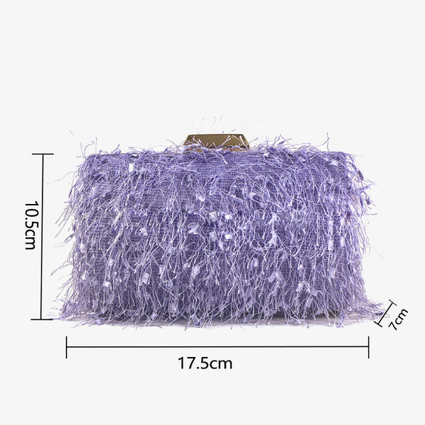 SQUARE TASSEL CLUTCH