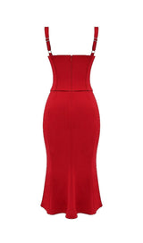 RED ROSE CORSET DRESS styleofcb 