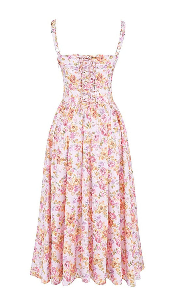 PINK PRINT MIDI SUNDRESS styleofcb 