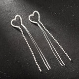 SILVER CHAIN TASSEL EARRINGS