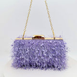 SQUARE TASSEL CLUTCH