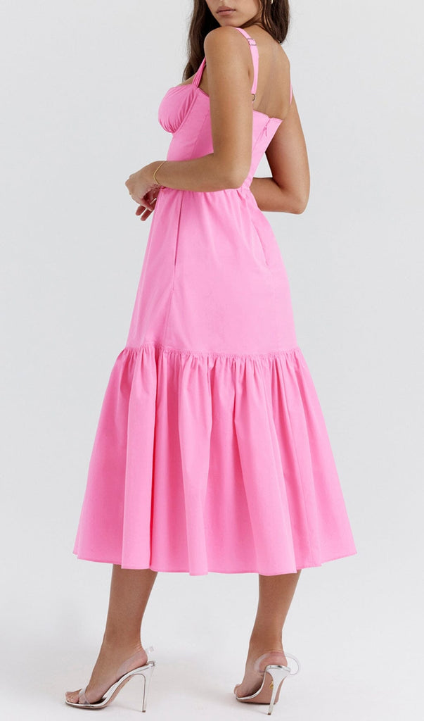 FRENCH PINK MIDI SUNDRESS styleofcb 