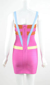 BANDAGE MIDI DRESS IN PINK