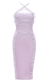 BANDAGE MIDI DRESS IN PURPLE