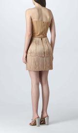 BANDEAU TASSEL MINI DRESS DRESS STYLE OF CB 