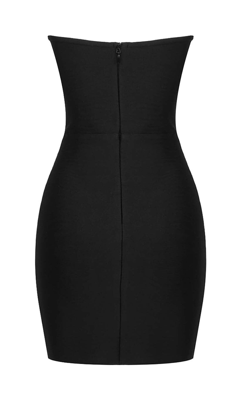 BANDEAU BANDAGE MINI DRESS IN BLACK DRESS STYLE OF CB 