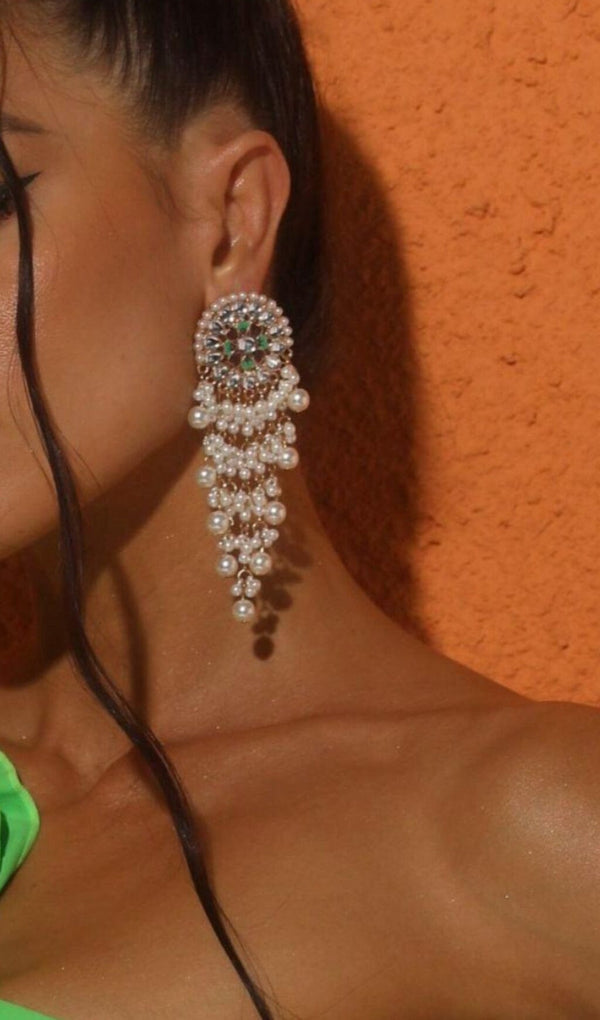 PEARL FRINGE EARRINGS Earrings styleofcb 