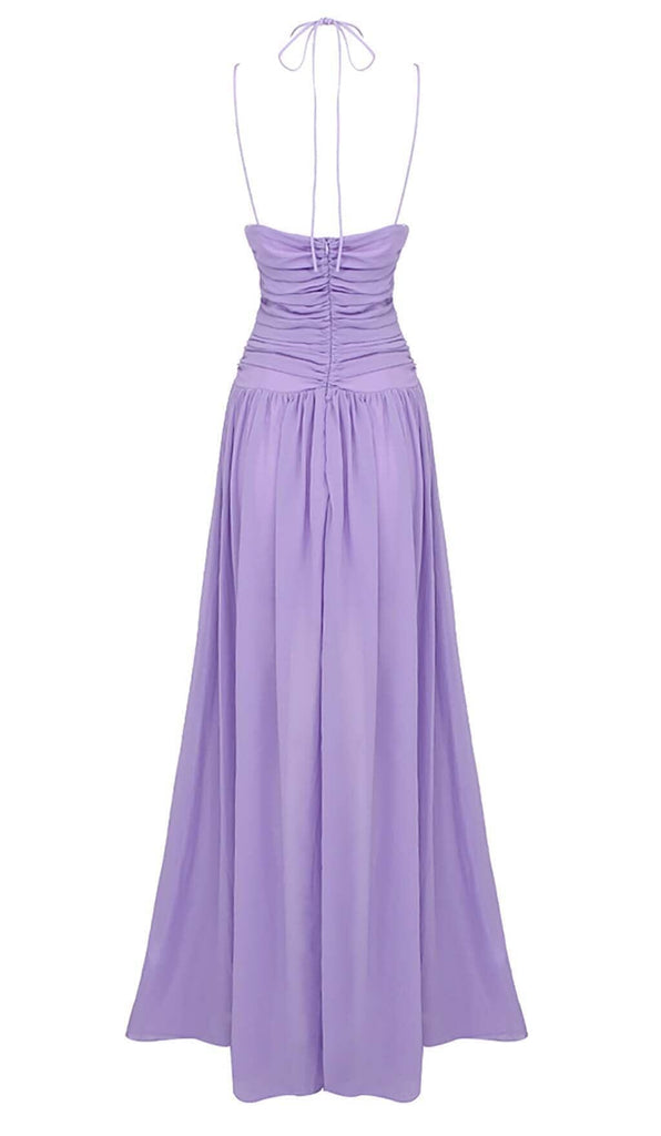 CUTOUT TULLE MAXI DRESS IN LIGHT PURPLE DRESS styleofcb 