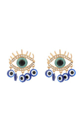 Devil's Eye Tassel Earrings styleofcb #1 