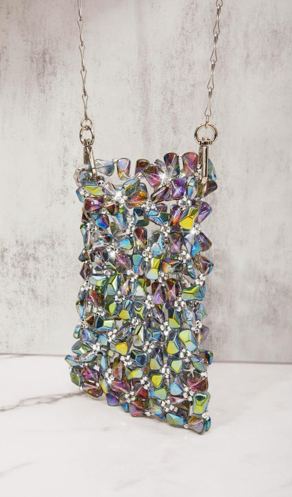 ERICA MULTI CRYSTAL CUTOUT BAG