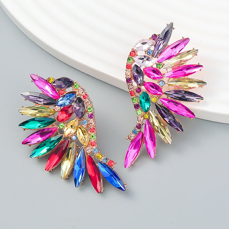 RAINBOW RHINESTONE EARRINGS